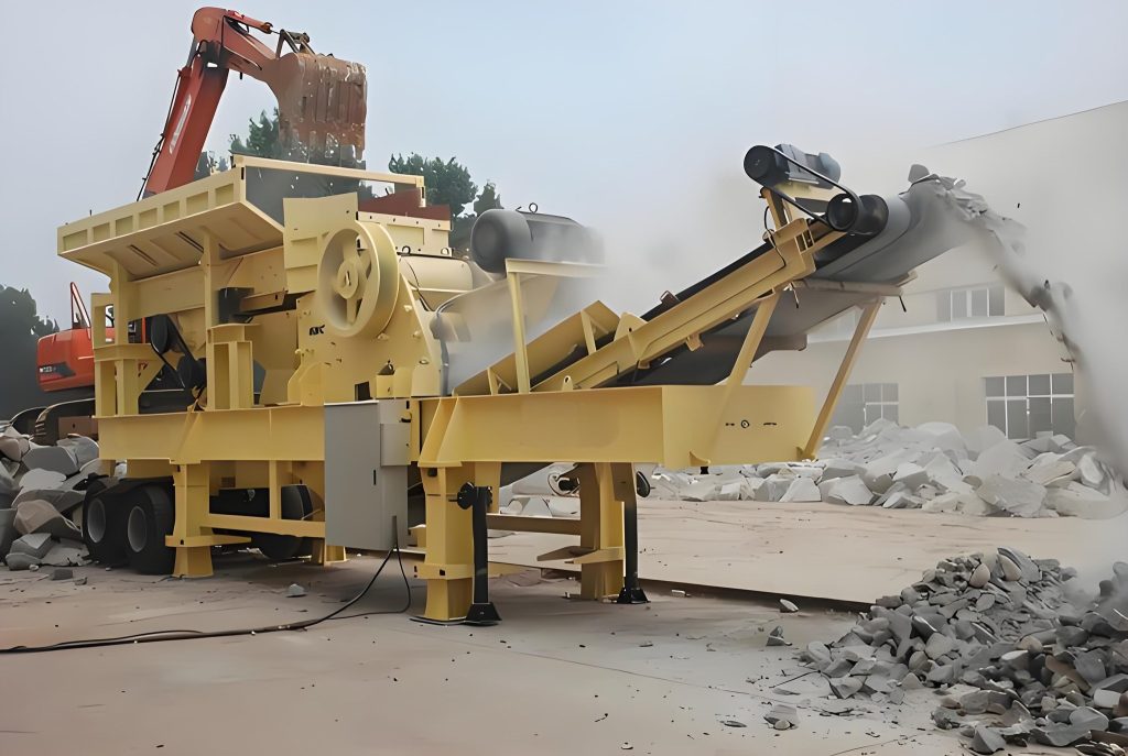 Mobile Impact Crusher for Construction Waste Recycling